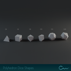 DiceShape_01.png Blank Polyhedron Dice Shapes