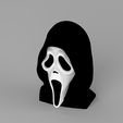 untitled.373.jpg Ghostface from Scream bust ready for full color 3D printing