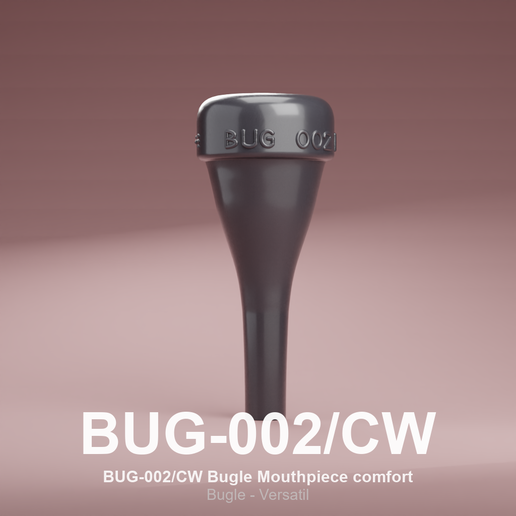 🤏 Bugle/Clarin Mouthpiece BUG-002/CW TMPS cushion wide Small Shank・ 3D ...