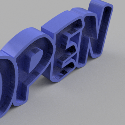 OPEN illuminated sign 3D model