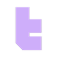 twitch-t2-inner-white.stl 3D TWITCH logo multicoloured (No MMU required, snap fit)