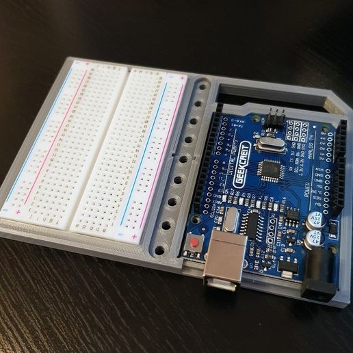 Free STL file Tray for arduino uno + small breadboard・3D printer design ...