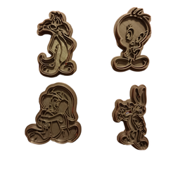 IMG_20230323_055755.png STL-Datei Looney tunes 7 pcs cookie 🍪 Cutters・Modell zum Herunterladen und 3D-Drucken