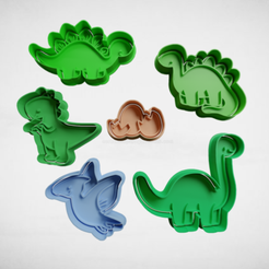 push-diseño.png Fichier 3D OFFRE SPECIALE ! Set de dinosaures x6・Design imprimable en 3D à télécharger, escuderolu
