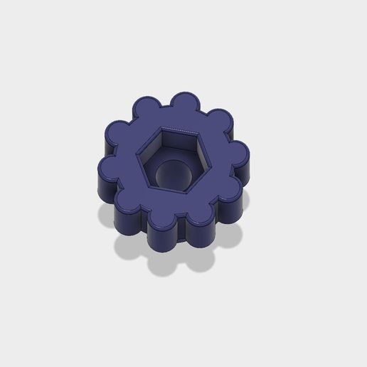 MOLETTE REGLAGE LUB v2.jpg Download STL file Clamping wheel for 6 mm diameter bolt • 3D printer model, als