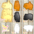 osos.png Set of 7 cookie cutters Outrageous Bears