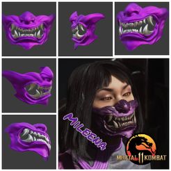 Kiantan-Slayer.jpg Download STL file Mileena mask from Mortal Kombat 11 - Kiantan Slayer • 3D printable template, ShQarOk