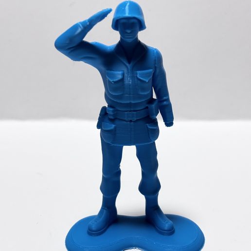 Saluting Toy Soldier Figure - Classic Army Man