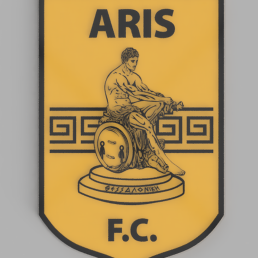 Aris F.C. logo wall art 3D model