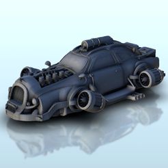 9.jpg STL file SF flying car 25 - Car SF Science-Fiction Sci-Fi Necromunda・Design to download and 3D print
