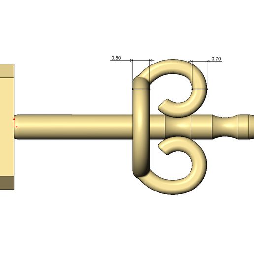 9-number-varsity-Stud-earring-08.jpg 9 девять номер varsity шрифт серьга-шпилька 3D печать модель