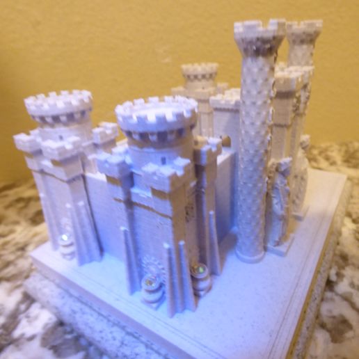 P1090544.jpg PRINTABLE ROMAN CASTLE - SMARTPHONE STAND CELL PHONE HOLDER WITH GEM HOLDING URNS