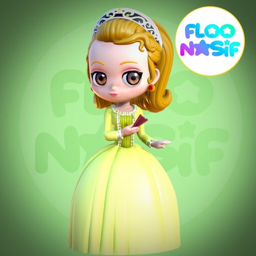 👸 Princess Amber・ 3D File for 3D printing・Cults