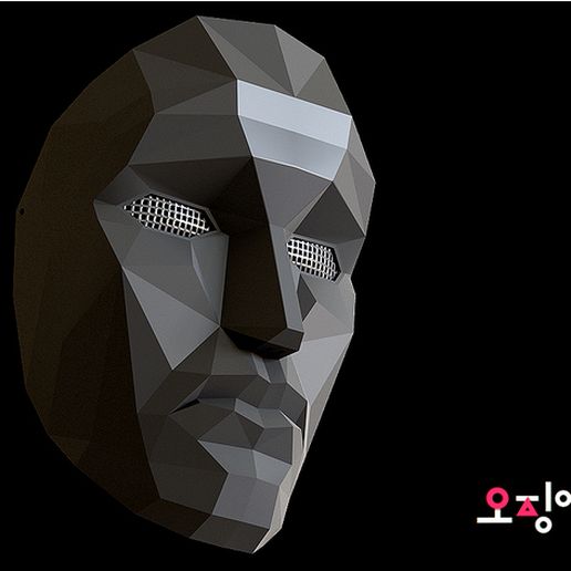 t3.jpg Télécharger le fichier STL gratuit Squid Game Mask Lider : Squid Game Mask Lider • Objet imprimable en 3D, dimebruce