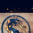 Snapchat-483143958.jpg Mortal Kombat AWESOME logo Decor 3color layers / Game wall decor/80s-90s game decor / cake topper