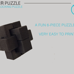 Showcase_01.png Бесплатный STL файл Six-Piece Burr - Interlocking Puzzle・3D-печатный объект для загрузки
