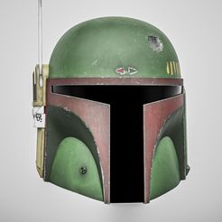 Boba.jpg STL file Boba Fett's Helmet - 3D Printable STL Model・3D printing model to download