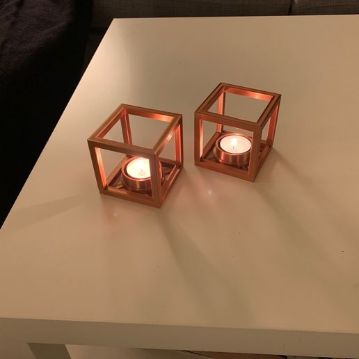 Tealight Cube - 3D model önizlemesi