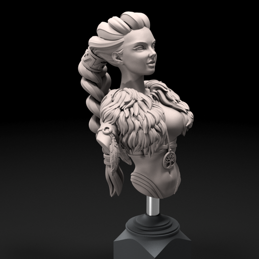 Golliath Shamaness Female Bust 3D model