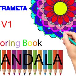 mandala-Coloring-Book-v1.jpg Файл 3D Книга-раскраска мандала v1・3D-печать дизайна для загрузки