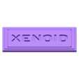 Logo Plate.stl ALIEN XENO ID IN INCUBATOR