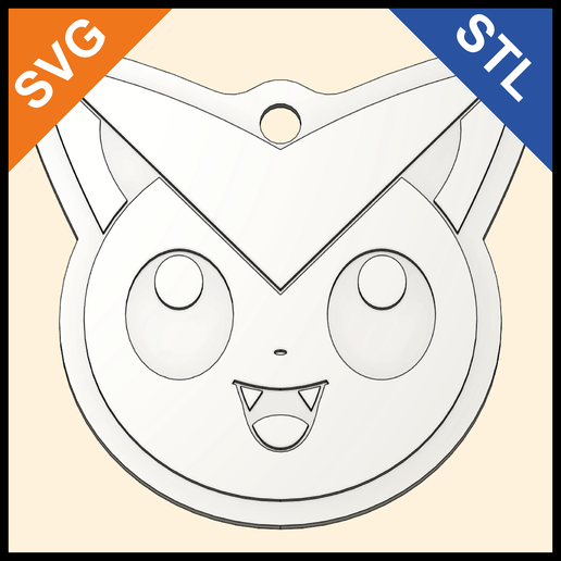 🗝️ Victini Keychain – Shuffle-Style Pokémon – STL & SVG・Free STL File ...