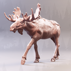 3-3-1.png STL file Moose (Forest animal)・3D printing model to download