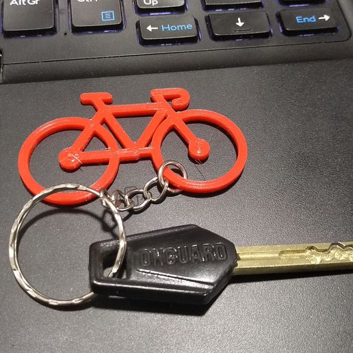 Road bicycle keyfob 3D model