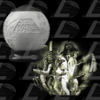 Vignette.png STL file Star Wars night light lithophane・3D printing model to download