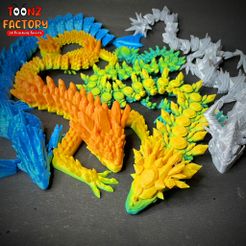 00 FACTORY 7 " 2) Pay Me er eat F x 4 a ae SA ‘ Archivo STL Colección de la familia del dragón (4 dragones)・Diseño para descargar y imprimir en 3D, ToonzFactory