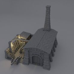 Cannon-Forge-1.jpg Archivo 3D Cañón medieval Forja 28 MM Terreno de sobremesa・Diseño para descargar y imprimir en 3D