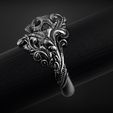 vintage-skull-ring-3d-model-for-3d-printing-3d-model-obj-stl (2).jpg STL file Vintage Ring・3D printable model to download
