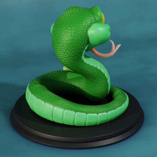 3D file Cute Snake 🐍 ・3D printer model to download・Cults