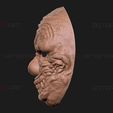 03.jpg Zombie Bloody Clown Mask - Scary Halloween Cosplay 3D print model