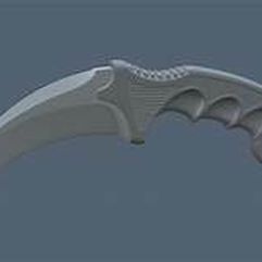 karambit.jpeg Free STL file karambit・3D printer model to download