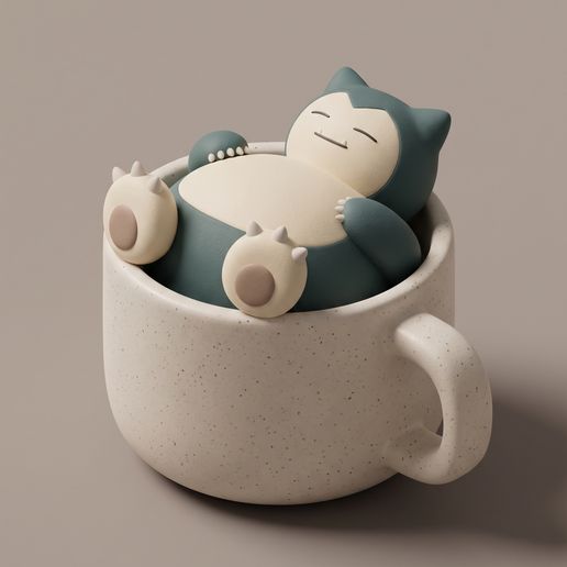 Snorlax in a mug