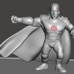 hhuurr.png Archivo OBJ wwf wwe aew ecw wcw retro・Design para impresora 3D para descargar