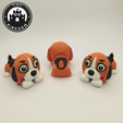 Flexi-Tiny-Beagle,-P6.png Flexi Tiny Beagle, figura fidget articulada, versión llavero incluida, 3mf incluidos