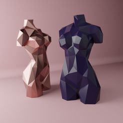 r_2.jpg Fichier STL Woman torso sculpture・Objet pour impression 3D à télécharger
