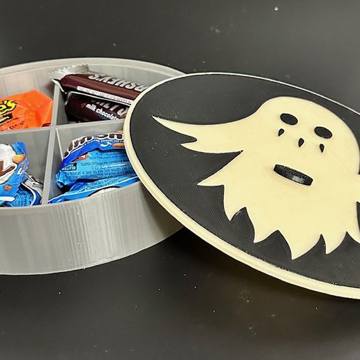 🎃 Spooky Halloween Box with partitions・Free STL File for 3D printing・Cults