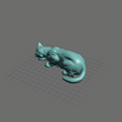 meshmixer_3R66xZqsH4.png Sneaking Cat STL - Gato perseguidor