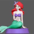 3.jpg ARIEL SIRENITA PRINCESA DISNEY PERSONAJE LINDA CHICA ANIME IMPRESIÓN 3D
