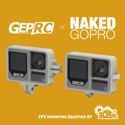 1x1-white.png Geprc Naked Gopro 9, 10, 11 FPV Dual Mount