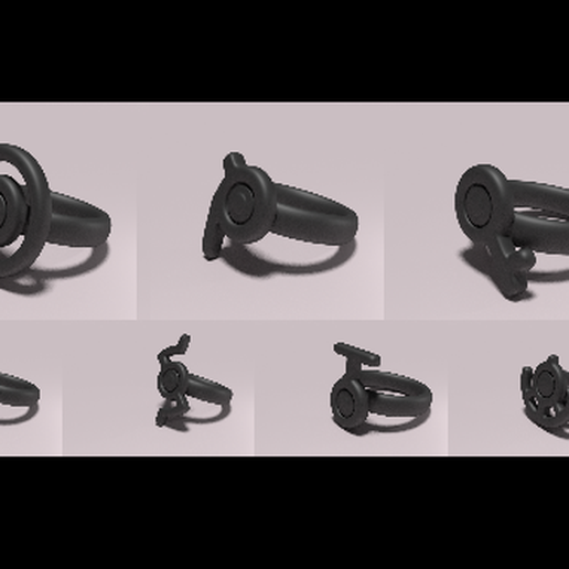 Pokemon - unown ring O-U 3D model