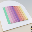EULITEC STL file Clay Depth Guide Tool / Polymer Clay Acrylic Roller Thickness Guides/EULITEC.COM/CC/COPYRIGHTED LICENSE・3D printing design to download