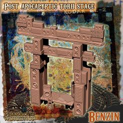 Toori.jpg Datei 3D Japanische postapokalyptische Bühne・Design für 3D-Drucker zum herunterladen