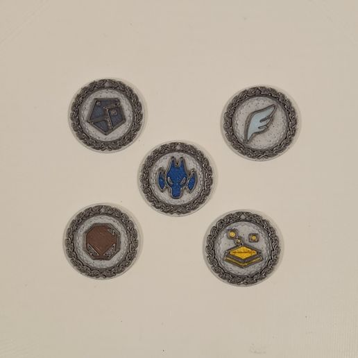 Pokemon Paldea Path of Legends Badges (AMS) (.3MF Ready)