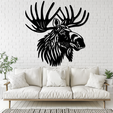 Moose-Headx.png Moose Head 2D Wall Art/Window Art