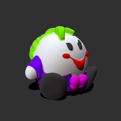 jokerkirby1.png Archivo STL Joker kirby・Objeto de impresión 3D para descargar