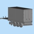 4.jpg Container Trailer scale. Semi trailer frame shipping container chassis